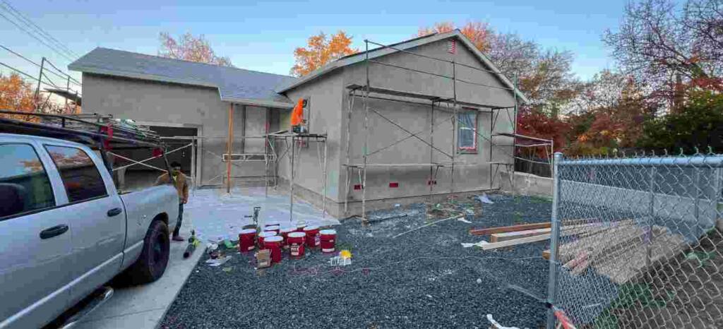 Modern home exterior renovation – Elegant Design Construction