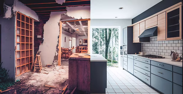 Elegant Design Construction team working on home renovation in Sacramento.